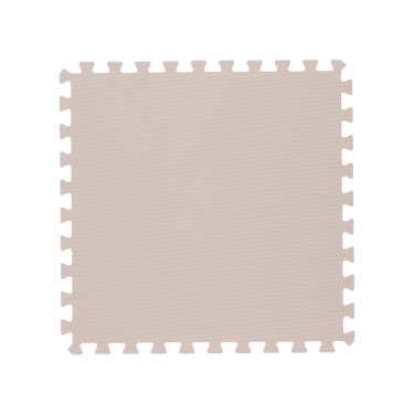Single square tile detail of toddlekind baby toddler foam modern puzzle play mat classic blush showing texture and edges.