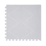 Close-up of a single textured foam tile with diamond pattern from the toddlekind baby toddler foam modern designer puzzle play mat haven tulum stone. Alt Img