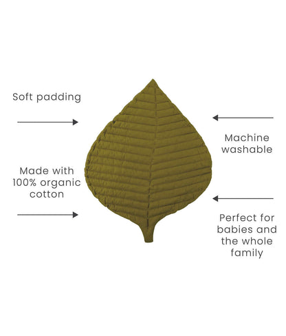 Leaf Organic Cotton Playmats | Sand Castle