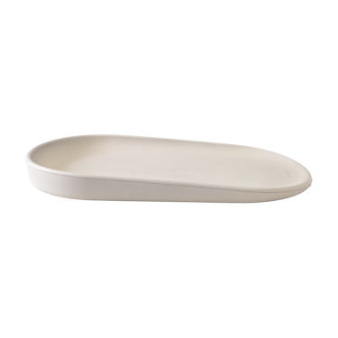 Side profile view of toddlekind baby foam changing pad nest pad turtle dove showing ergonomic design. Alt Img