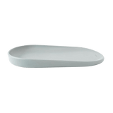 Side view of toddlekind baby foam changing pad nest pad sage showing low-profile modern shape. Alt Img