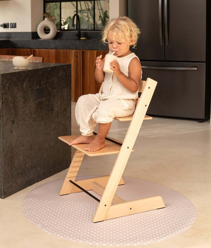 High Chair Splat Mats | Spotted - Clay