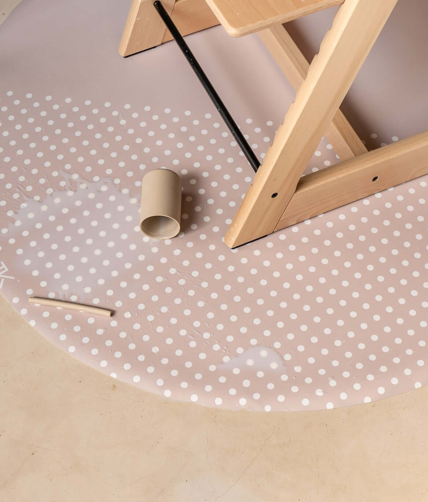 High Chair Splat Mats | Spotted - Clay