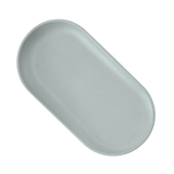Top angled view of toddlekind baby foam changing pad nest pad sage highlighting curved supportive form.
