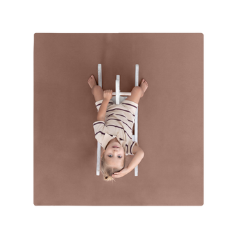 Overhead view of toddler riding toy on toddlekind baby toddler foam modern puzzle play mat classic fawn. Alt Img