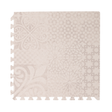Single foam tile close-up with geometric pattern and edge detail from the toddlekind baby toddler foam modern designer puzzle play mat haven maple aria. Alt Img
