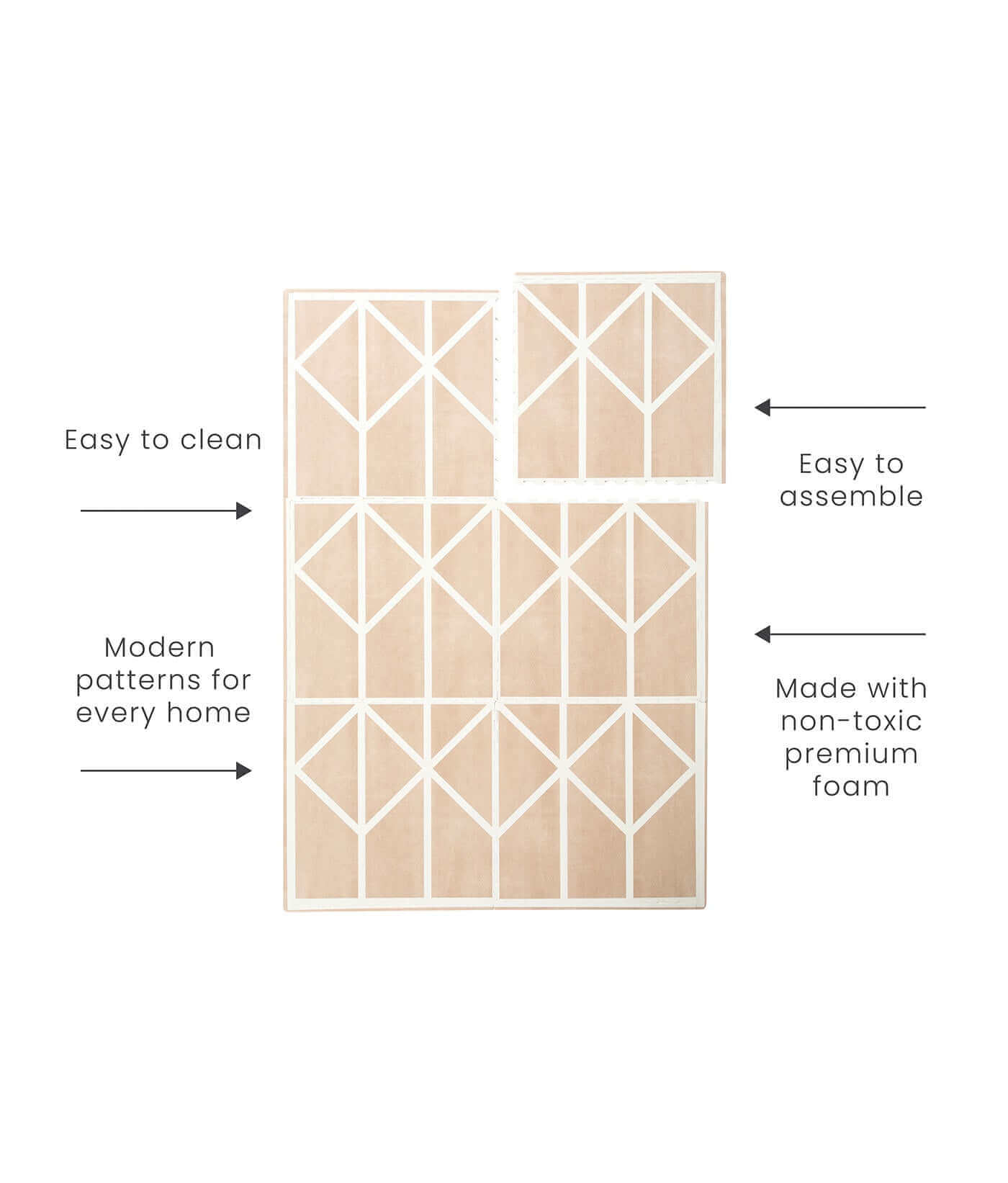 Premium Foam Playmats | Nordic - Clay