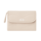 Closed toddlekind baby portable changing clutch mini maven blush with strap for convenient travel and storage.
