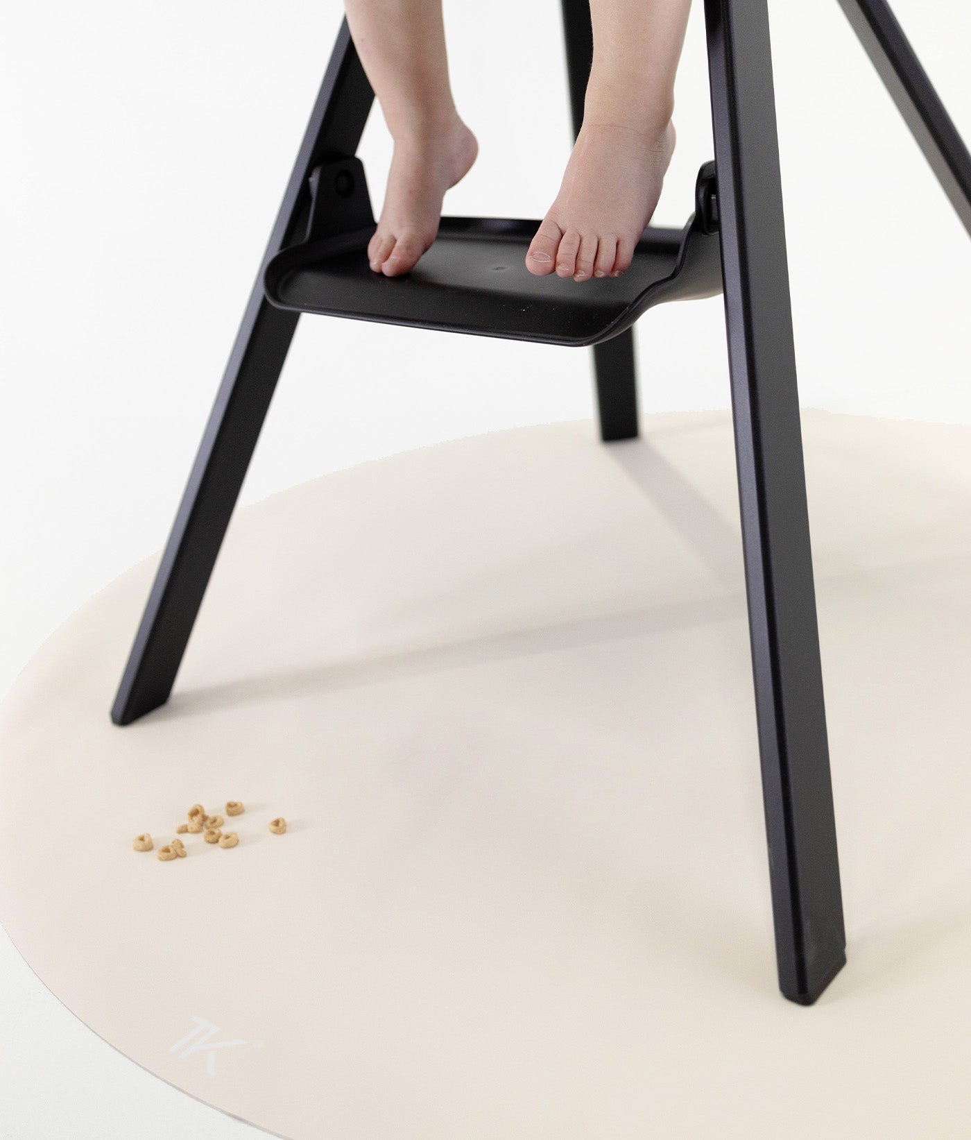 Premium High Chair Splat Mats | Naturals - Alabaster