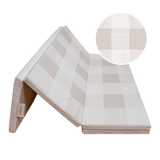 Foldable mat in triangle setup with checkered design on toddlekind baby toddler foldable foam cushioned tumble play mat arden dove. Alt Img
