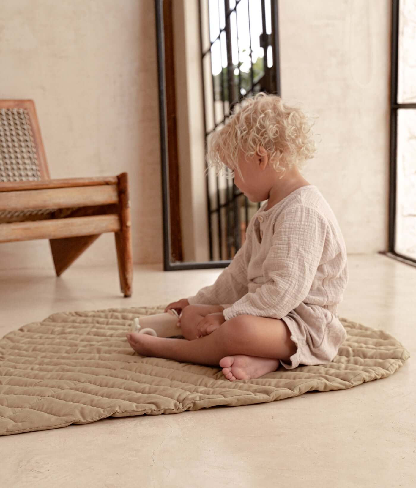 Baby Cotton Leaves Cushion Tapis Enfant Toys mat for children Rug