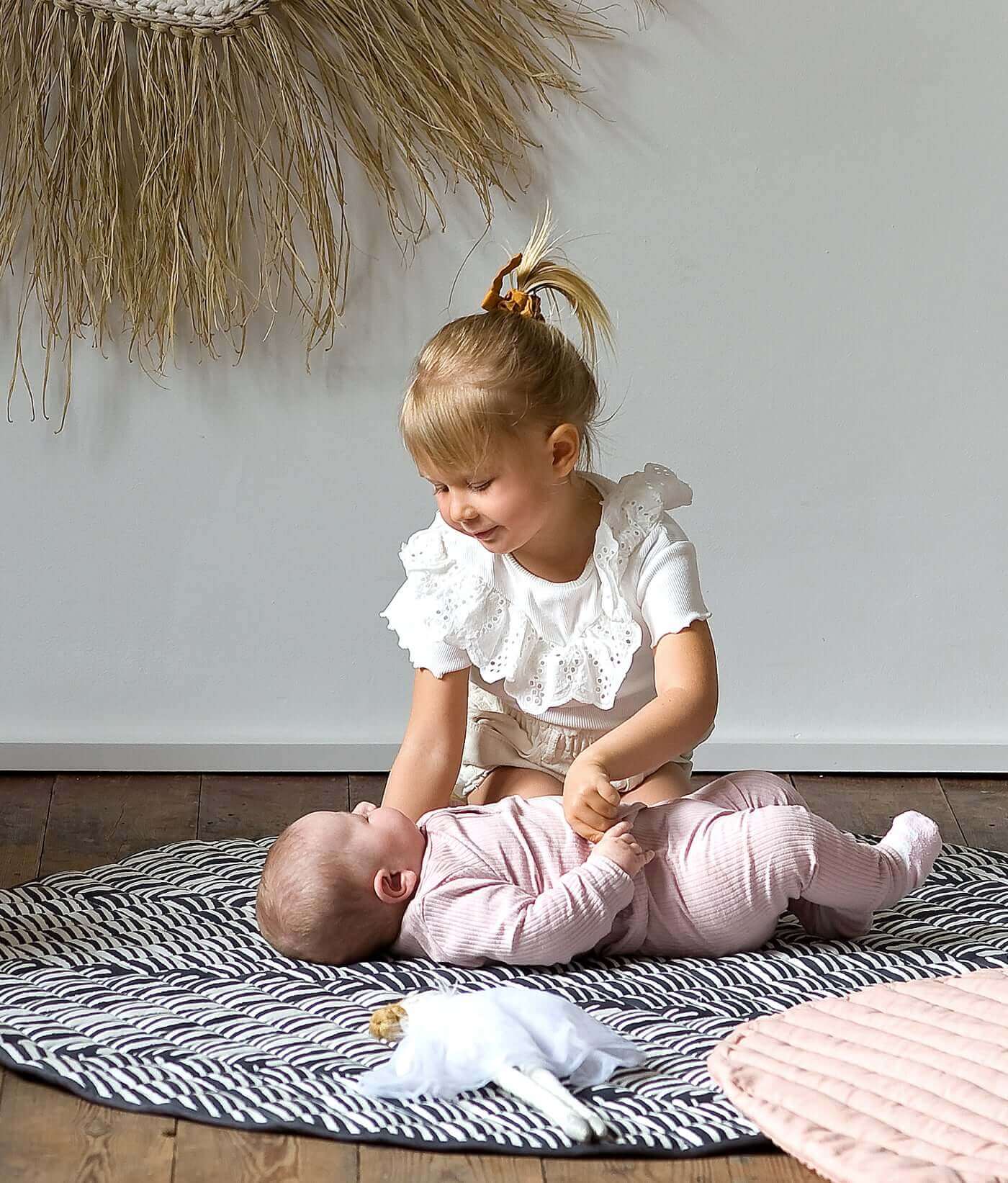 Quilted Cotton Reversible Playmats | Leaves - Anchor