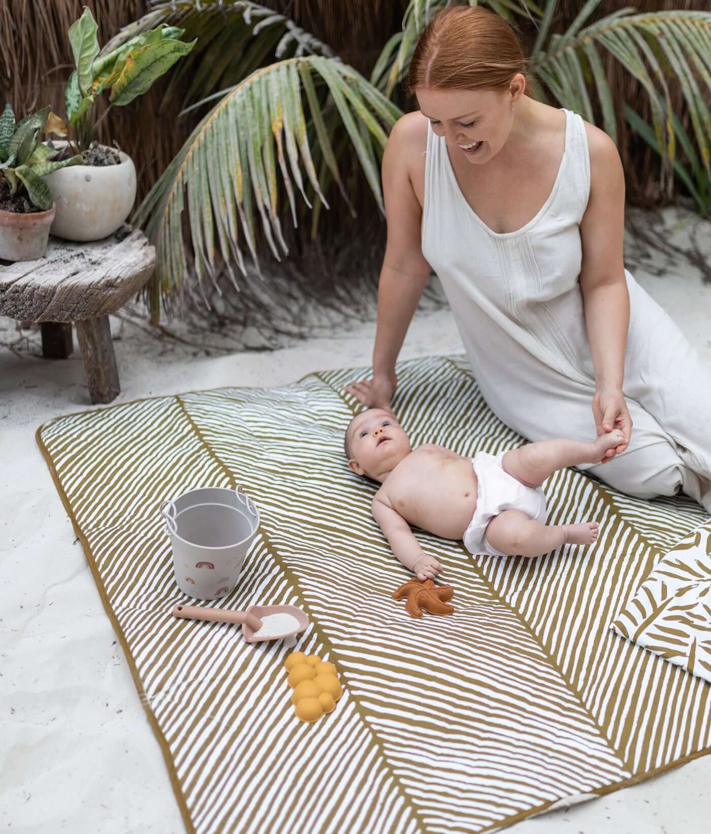 Portable Playmats Ocean Sand Castle